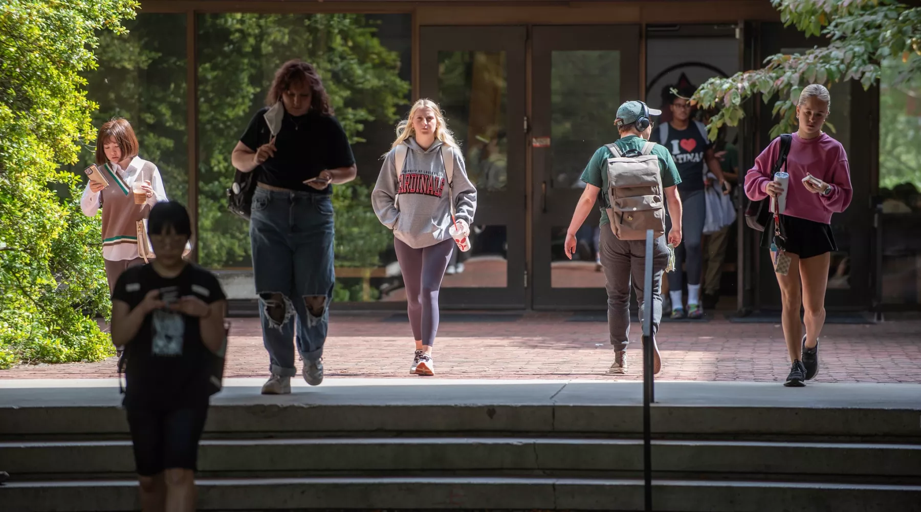 Students walking on Belknap Campus