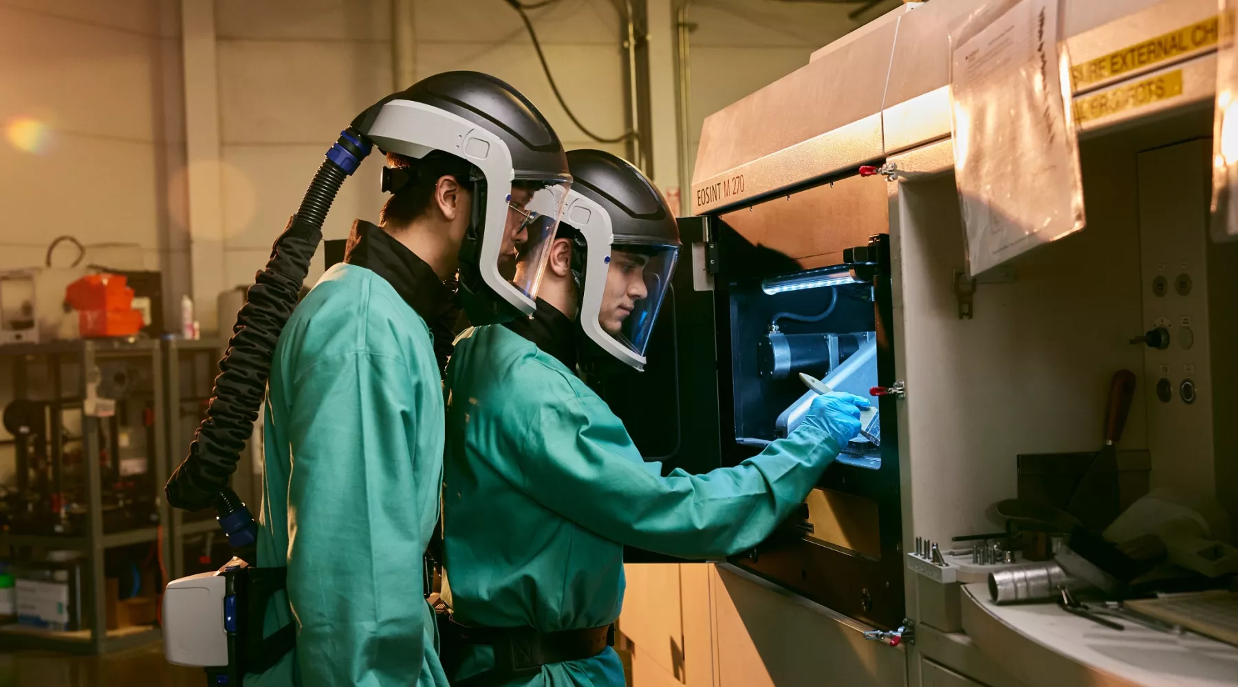 Students doing research.